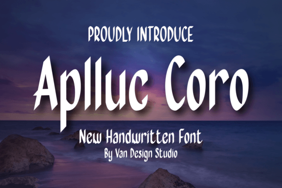 Aplluc Coro: A Handwritten Font That Feels Like a Warm Hello
