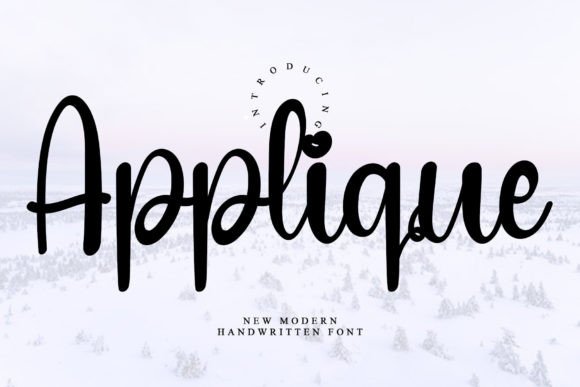 Applique Font: Elegant Handwritten Style for Your Brand
