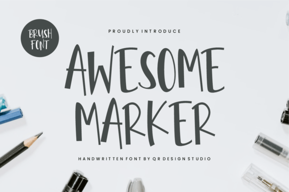 Awesome Marker: A Handwritten Typeface That Elevates Digital Branding
