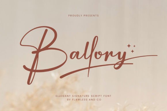 Ballory: An Elegant Script Font for Handmade Creators