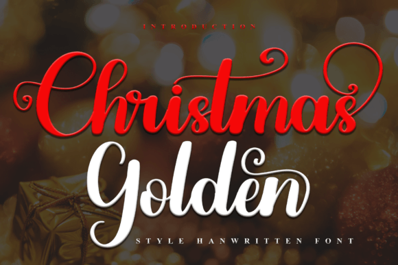 Christmas Golden: A Festive Script Font for Holiday Branding