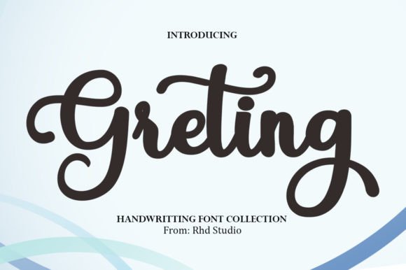Greting: A Sweet Handwritten Font for Makers