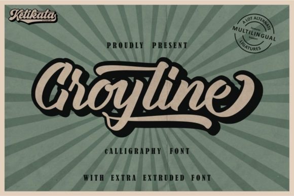 Groyline: A Bold Script Font That Feels Handmade, Not Hand-Drawn
