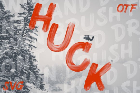 Huck: A High-Energy Hand-Brushed Font That Feels Alive