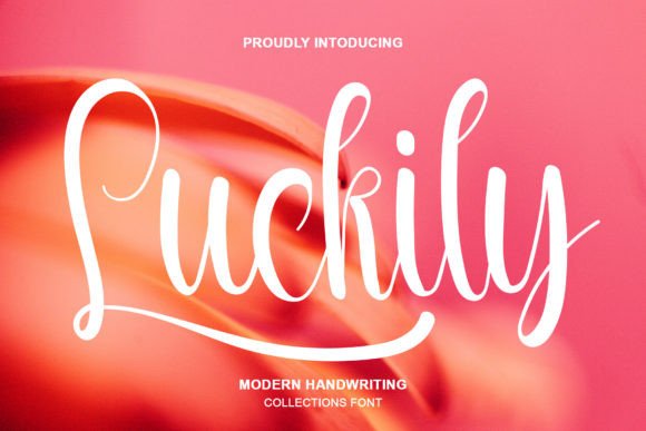 Luckily: An Elegant Handwritten Typeface for Thoughtful Branding