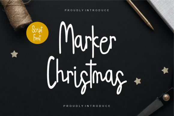 Marker Christmas: A Joyful Display Font for Small Business Branding