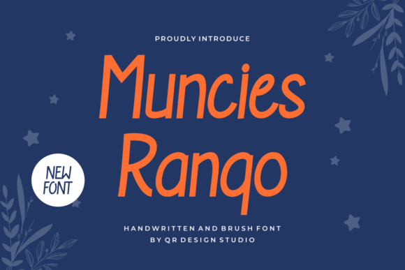 Muncies Rango: A Handwritten Display Font for Editorial Impact