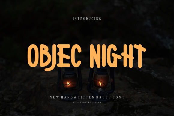 Objec Night Font: A Bold Display Typeface for Modern Web Brands