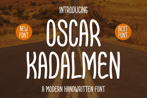 Oscar Kadalmen: A Handwritten Font That Speaks Before You Scroll