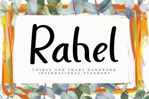 Rahel: A Handwritten Script Font That Feels Like Home