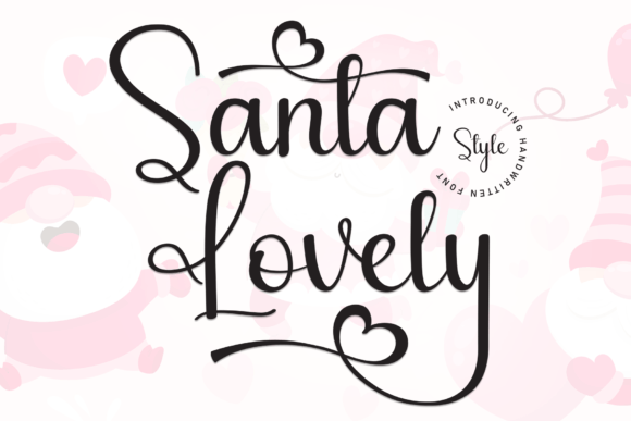 Santa Lovely: A Sweet Handwritten Font for Digital Charm