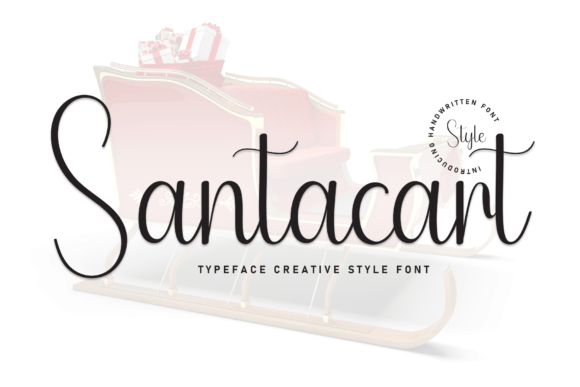 Santacart: A Friendly Handwritten Font for Small Business Branding