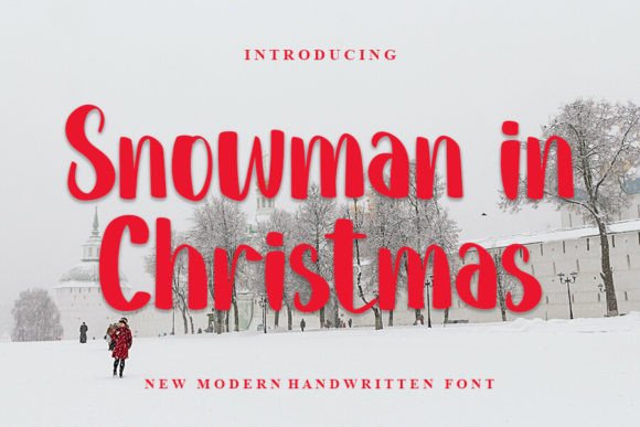 Snowman in Christmas Font: A Festive Display Typeface for Holiday Campaigns