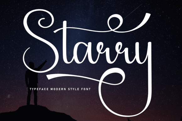 Starry: A Sweet Handwritten Display Font for Makers