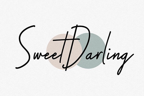 Sweet Darling: A Modern Signature Font That Feels Like Handwritten Confidence