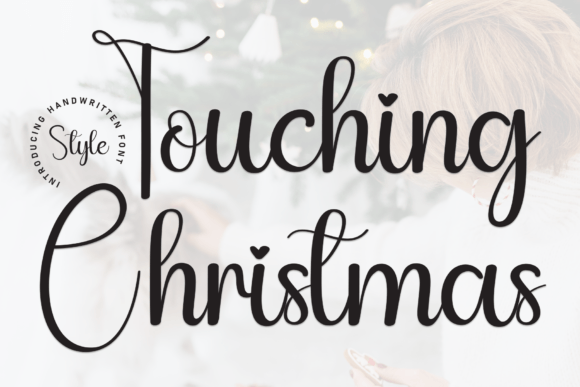 Touching Christmas Font: Sweet Handwritten Charm for Crafters