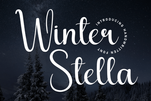 Winter Stella: A Handwritten Display Font for Editorial Warmth